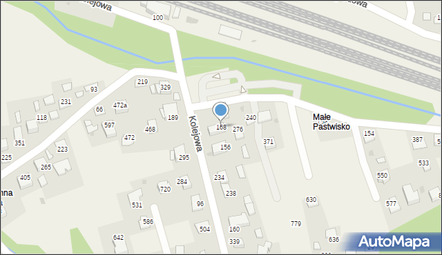 Podłęże, Podłęże, 168, mapa Podłęże