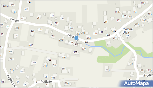 Podłęże, Podłęże, 175, mapa Podłęże