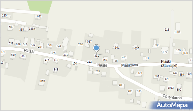 Podłęże, Podłęże, 331, mapa Podłęże