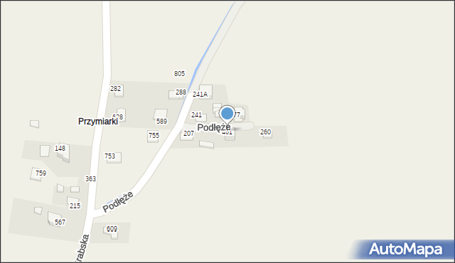 Podłęże, Podłęże, 461, mapa Podłęże