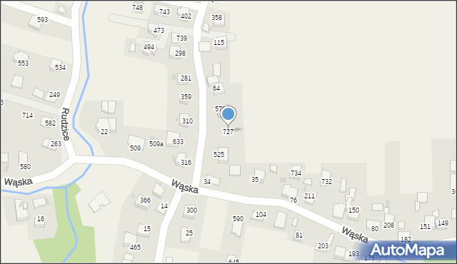 Podłęże, Podłęże, 727, mapa Podłęże