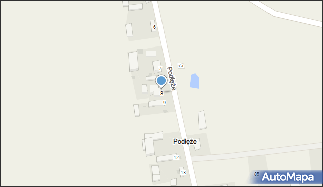 Podłęże, Podłęże, 8, mapa Podłęże