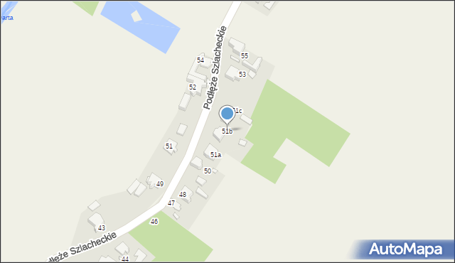 Podłęże Szlacheckie, Podłęże Szlacheckie, 51b, mapa Podłęże Szlacheckie