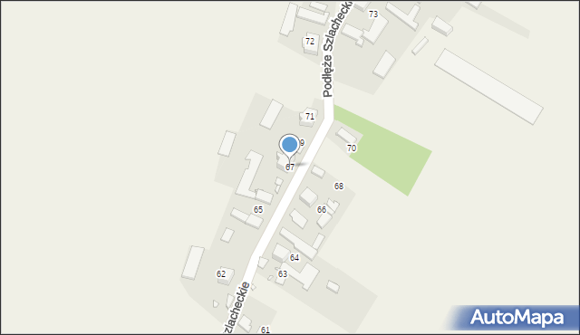 Podłęże Szlacheckie, Podłęże Szlacheckie, 67, mapa Podłęże Szlacheckie