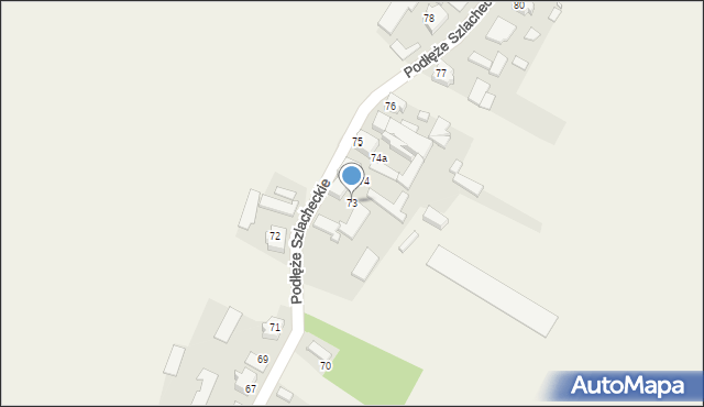 Podłęże Szlacheckie, Podłęże Szlacheckie, 73, mapa Podłęże Szlacheckie