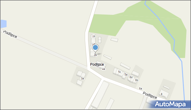 Podlipce, Podlipce, 2a, mapa Podlipce