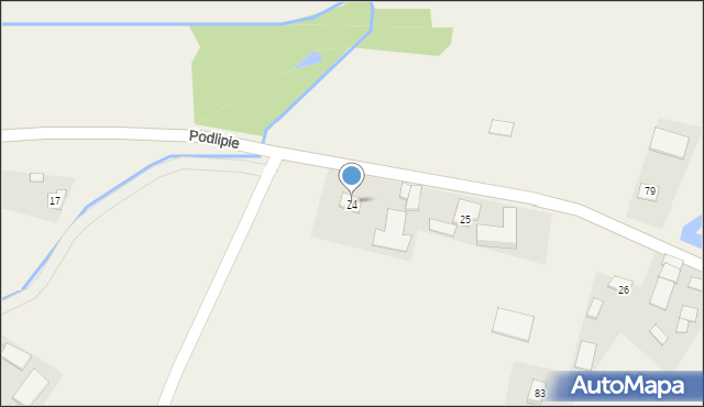 Podlipie, Podlipie, 24, mapa Podlipie