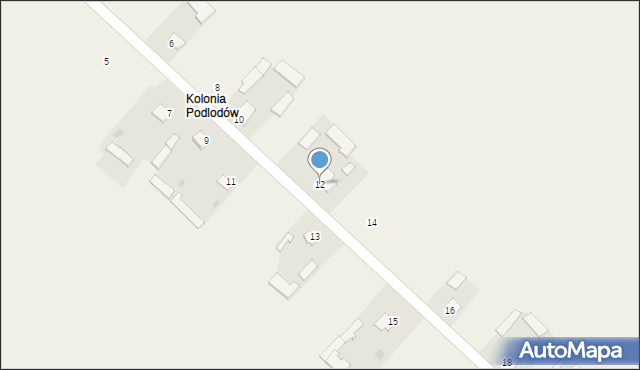 Podlodów, Podlodów, 12, mapa Podlodów