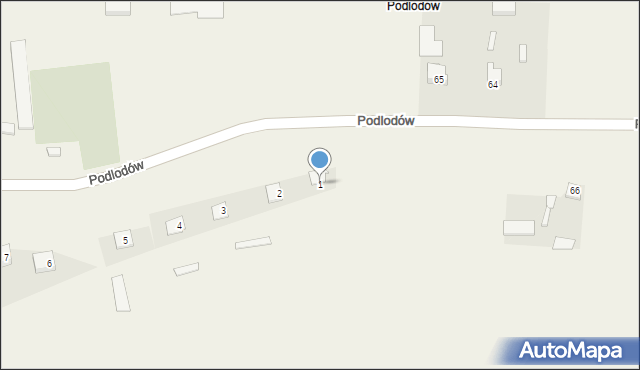 Podlodów, Podlodów, 1, mapa Podlodów