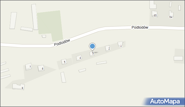 Podlodów, Podlodów, 3, mapa Podlodów