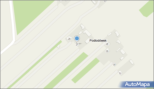 Podlodówek, Podlodówek, 27, mapa Podlodówek