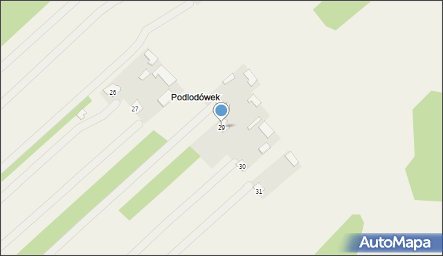 Podlodówek, Podlodówek, 29, mapa Podlodówek