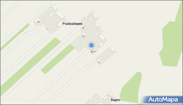 Podlodówek, Podlodówek, 30, mapa Podlodówek