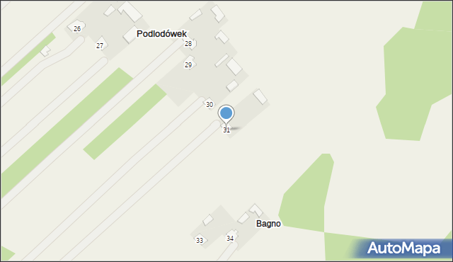 Podlodówek, Podlodówek, 31, mapa Podlodówek