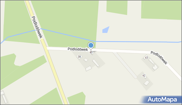 Podlodówek, Podlodówek, 40, mapa Podlodówek