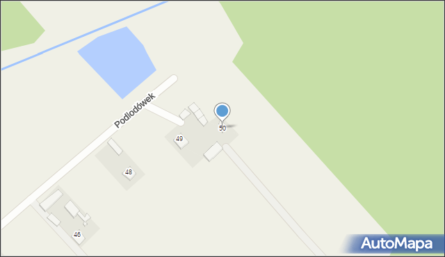 Podlodówek, Podlodówek, 50, mapa Podlodówek