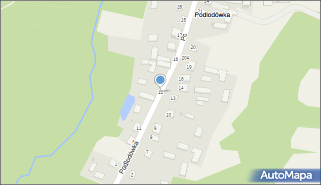 Podlodówka, Podlodówka, 12, mapa Podlodówka