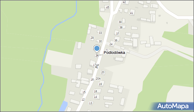 Podlodówka, Podlodówka, 25, mapa Podlodówka