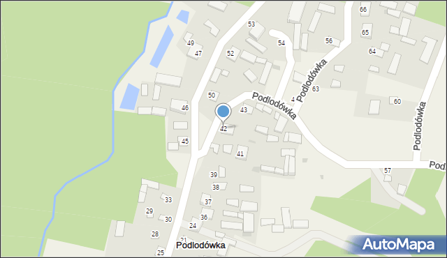 Podlodówka, Podlodówka, 42, mapa Podlodówka