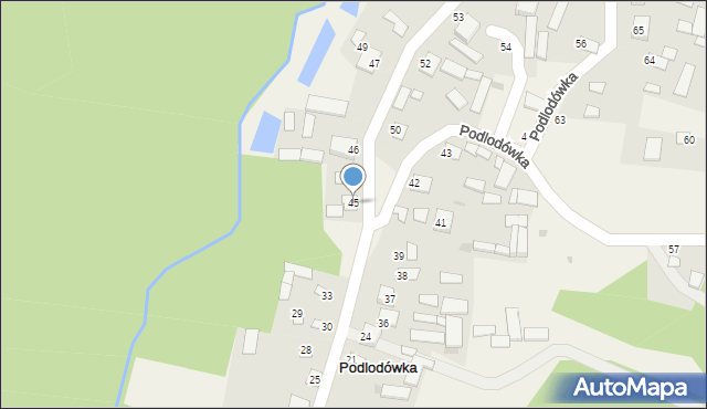 Podlodówka, Podlodówka, 45, mapa Podlodówka