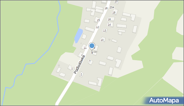 Podlodówka, Podlodówka, 8, mapa Podlodówka