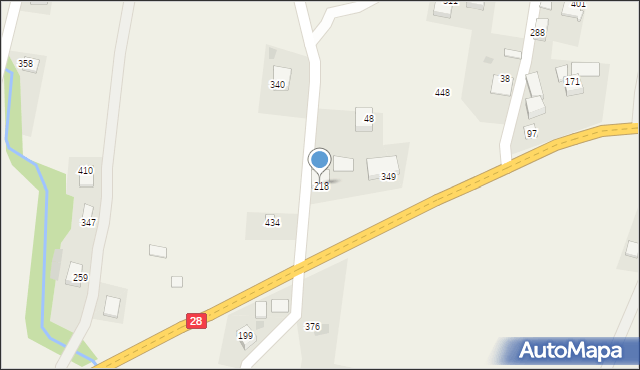 Podłopień, Podłopień, 218, mapa Podłopień