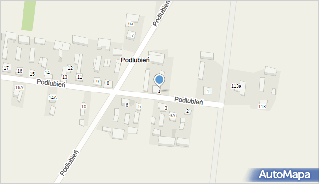 Podlubień, Podlubień, 4, mapa Podlubień