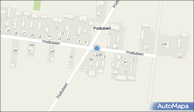 Podlubień, Podlubień, 6, mapa Podlubień