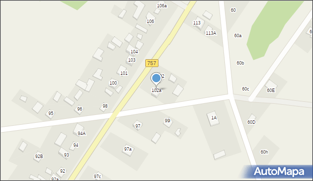 Podmaleniec, Podmaleniec, 102a, mapa Podmaleniec