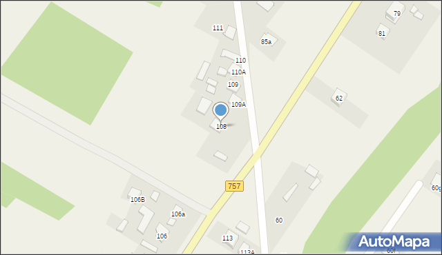 Podmaleniec, Podmaleniec, 108, mapa Podmaleniec