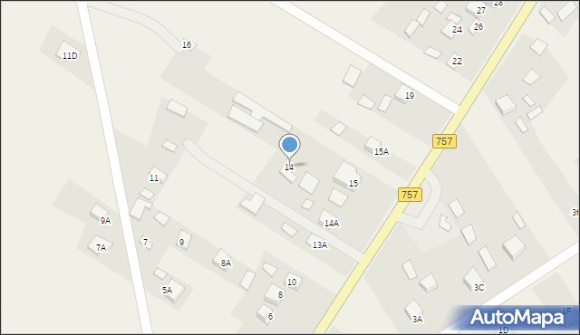 Podmaleniec, Podmaleniec, 14, mapa Podmaleniec