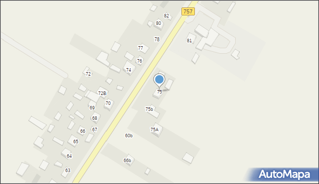 Podmaleniec, Podmaleniec, 75, mapa Podmaleniec