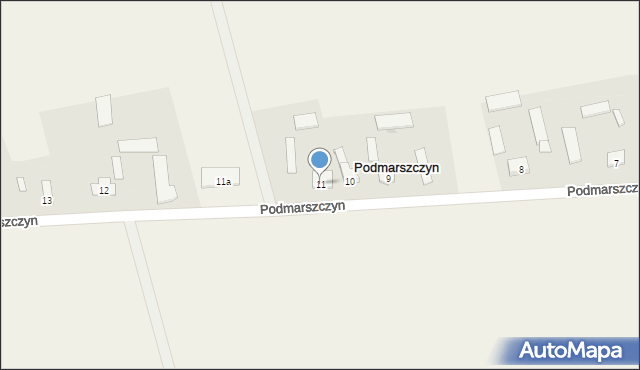 Podmarszczyn, Podmarszczyn, 11, mapa Podmarszczyn