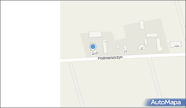 Podmarszczyn, Podmarszczyn, 14, mapa Podmarszczyn