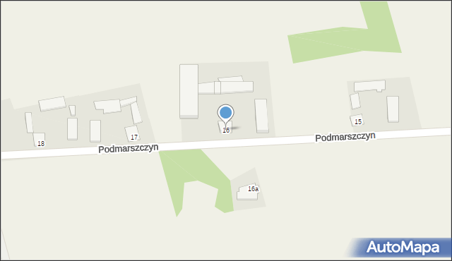 Podmarszczyn, Podmarszczyn, 16, mapa Podmarszczyn