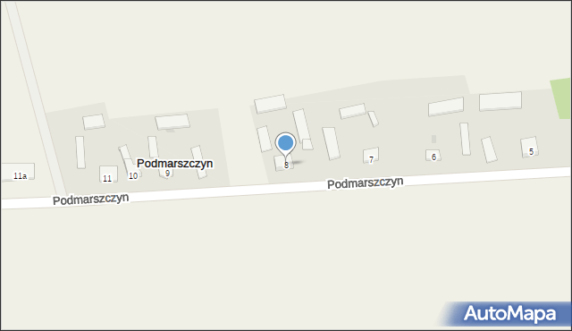 Podmarszczyn, Podmarszczyn, 8, mapa Podmarszczyn