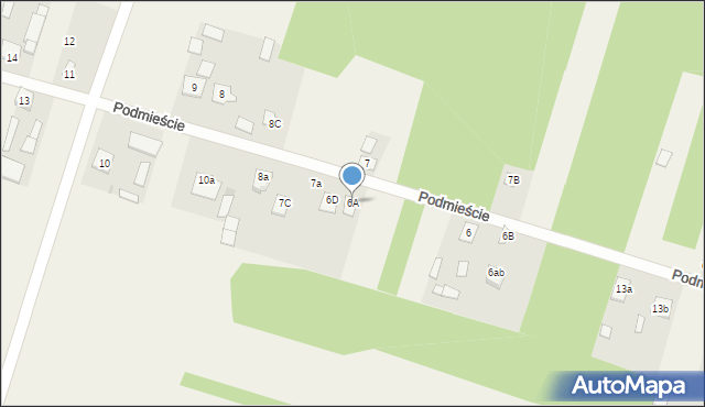 Podmieście, Podmieście, 6a, mapa Podmieście