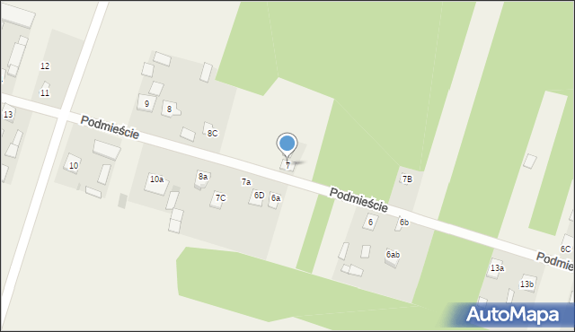Podmieście, Podmieście, 7, mapa Podmieście