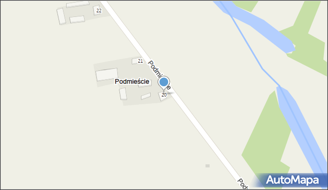 Podmieście, Podmieście, 20, mapa Podmieście