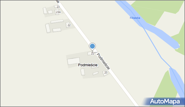 Podmieście, Podmieście, 21, mapa Podmieście