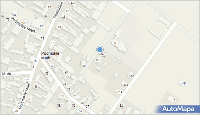 Podmokle Małe, Podmokle Małe, 30B, mapa Podmokle Małe