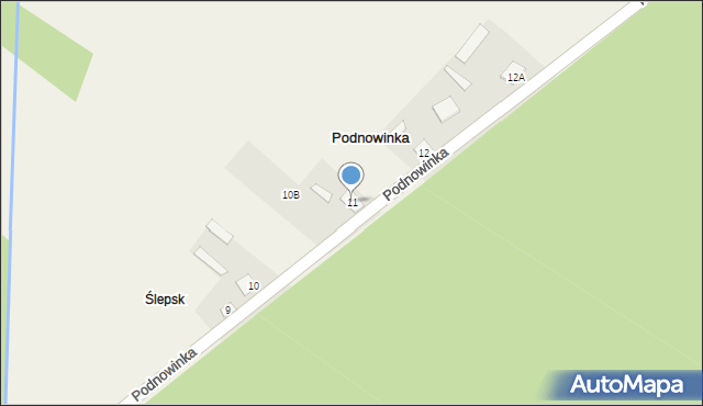 Podnowinka, Podnowinka, 11, mapa Podnowinka