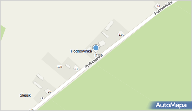 Podnowinka, Podnowinka, 12, mapa Podnowinka