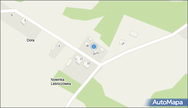 Podnowinka, Podnowinka, 1A, mapa Podnowinka