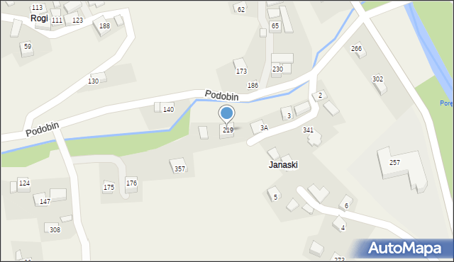 Podobin, Podobin, 219, mapa Podobin