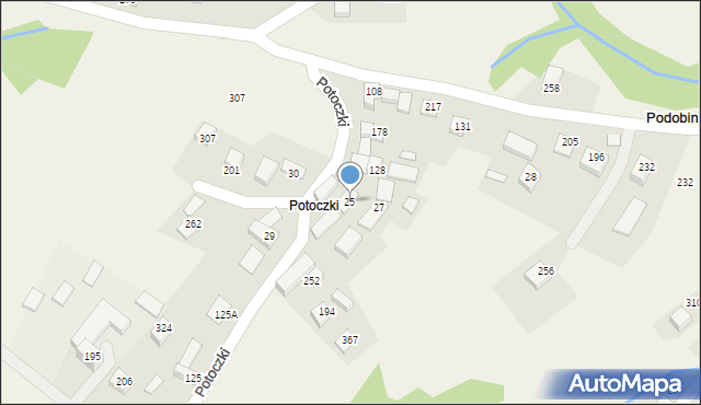 Podobin, Podobin, 25, mapa Podobin