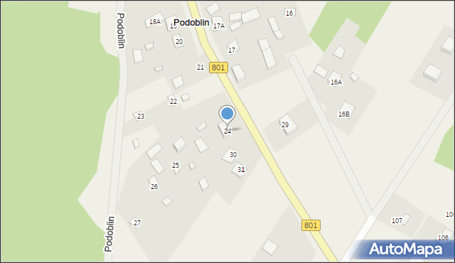 Podoblin, Podoblin, 24, mapa Podoblin