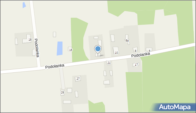 Podolanka, Podolanka, 16, mapa Podolanka