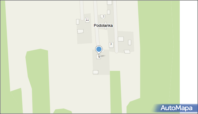 Podolanka, Podolanka, 9, mapa Podolanka