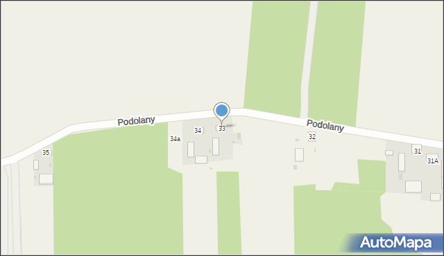 Podolany, Podolany, 33, mapa Podolany